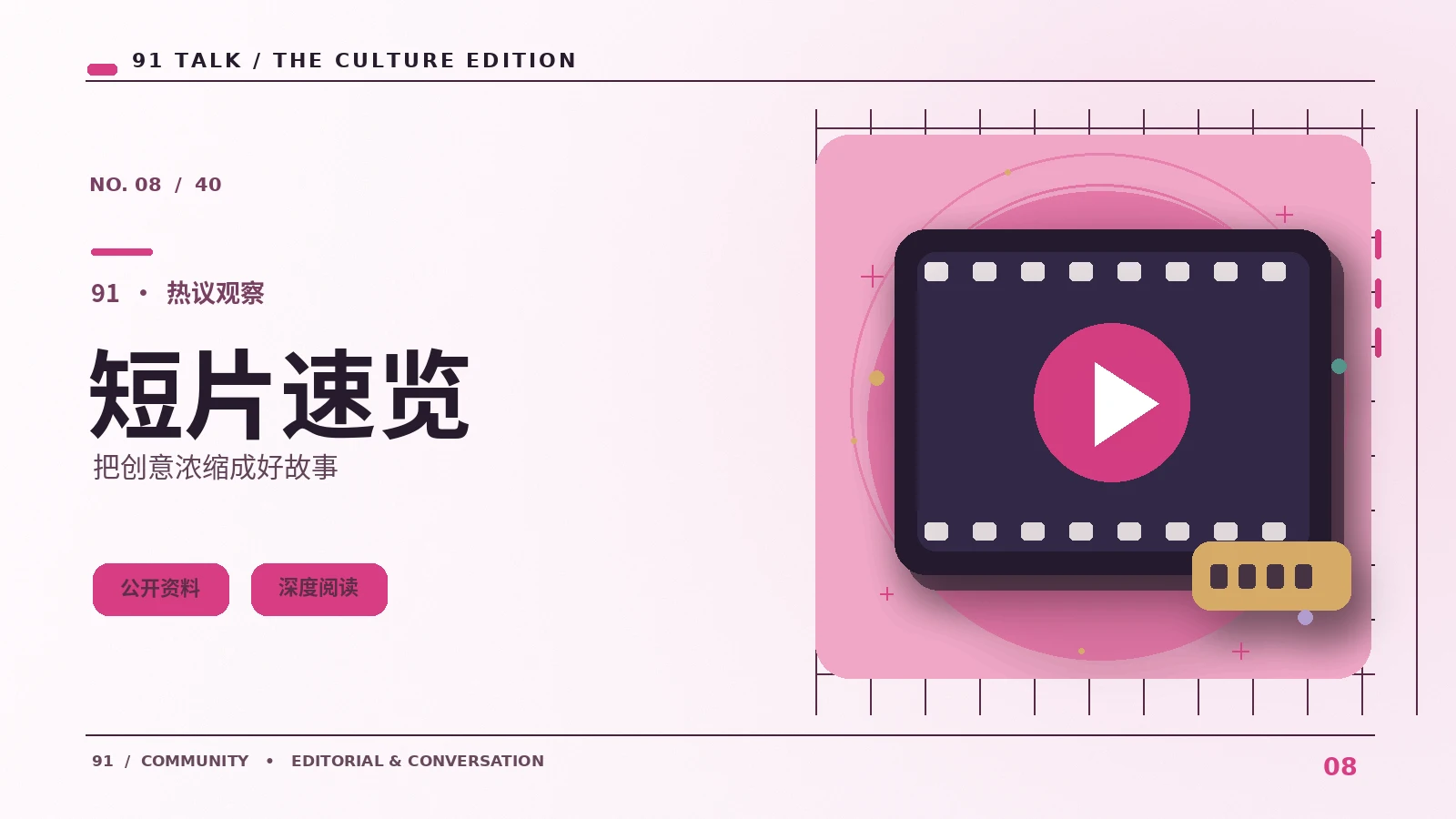 短视频放映主题配图